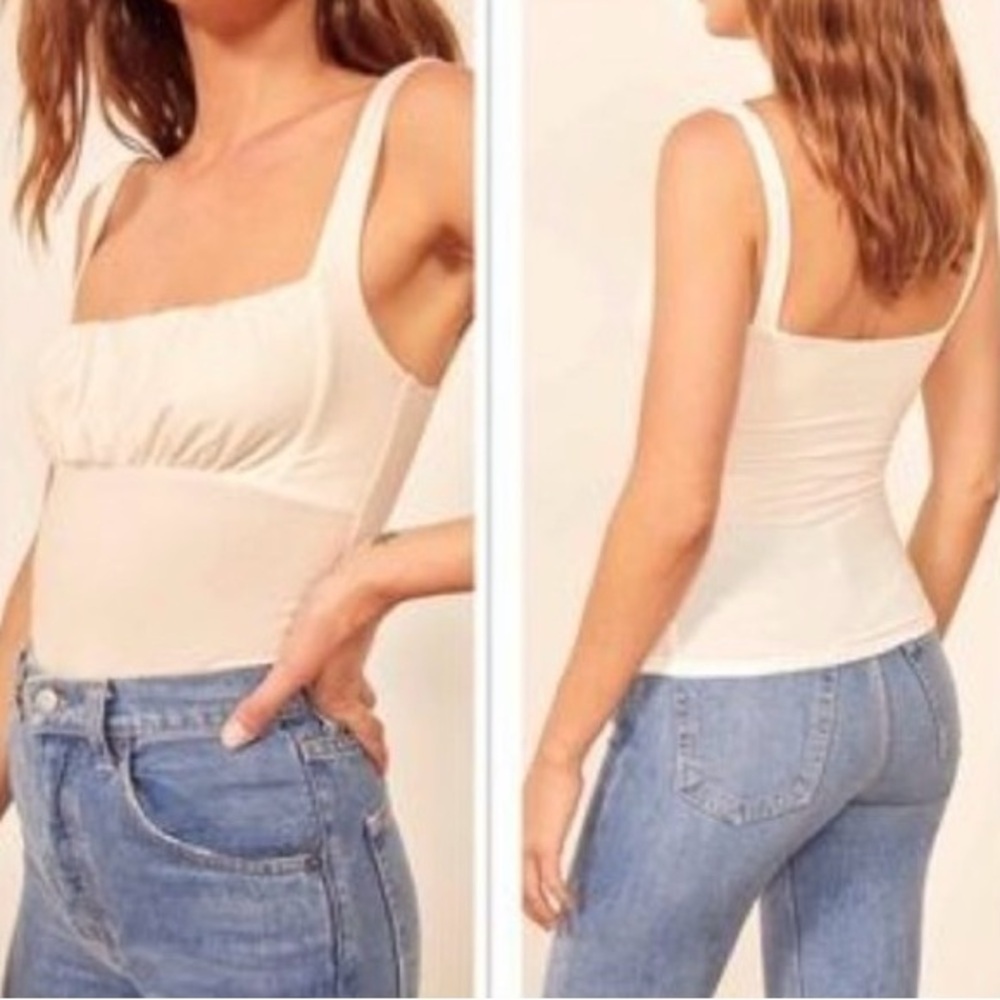 NWT Reformation Nelly Tank Top in Black - Picture 5 of 5